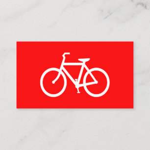 Carte De Visite Bike rouge et blanc