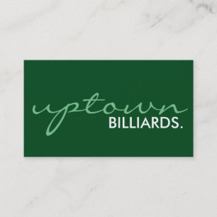 Carte De Visite billard plus emplacement. (couleur personnalisable