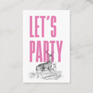 Carte De Visite Billet de cerf vintage