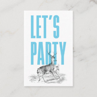 Carte De Visite Billet de cerf vintage