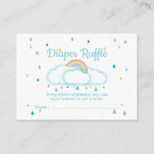 Carte De Visite Billets de rousseur de couches Baby shower Raindro