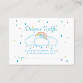 Carte De Visite Billets de tombola de couches bébé Pluie Bébé Show