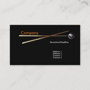 Carte de visite Billiard