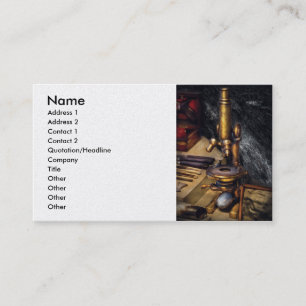 Carte De Visite Biologie - l'art de la dissection