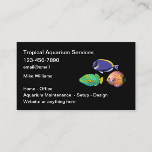 Carte De Visite Biologiste Marin Service Aquarium