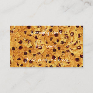 Carte De Visite biscuits aux puces de chocolat