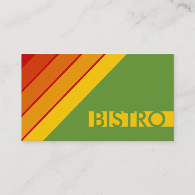 Carte De Visite BISTRO rétro (Devant)