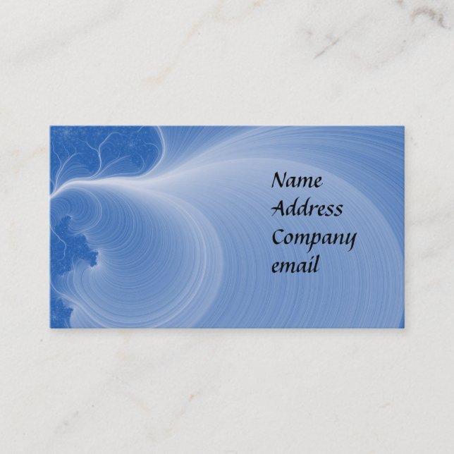 Carte De Visite Bizcard de fractale (Devant)