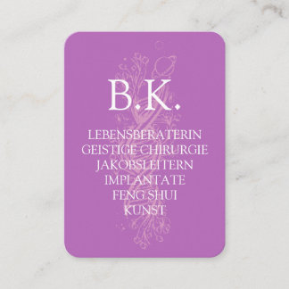 Carte de visite BK