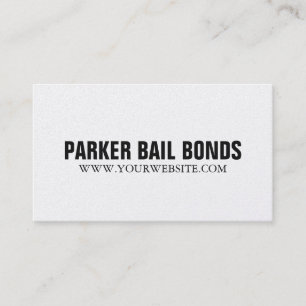 Carte De Visite Black and Gold Jail Bail Bonds Company