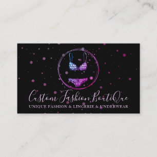 Carte De Visite Black Bikini maillot de bain Lingerie Sous-vêtemen