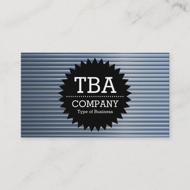 Carte De Visite Black Circle Star v2 - Tubes Chrome (Devant)