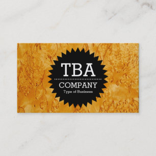 Carte De Visite Black Circle Star v2 - Wood 03