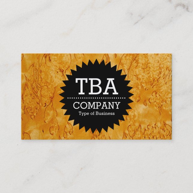 Carte De Visite Black Circle Star v2 - Wood 03 (Devant)