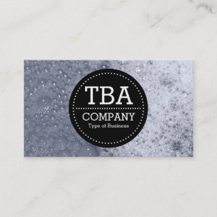 Carte De Visite Black Circle v3 - Bulles de savon 03