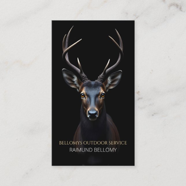 Carte de visite Black Deer (Devant)
