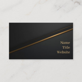 Carte De Visite Black Gold Luxury Business Card
