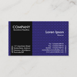 Carte De Visite Black SideBand - Texture en tissu bleu profond
