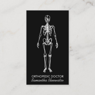 Carte De Visite Black Skeleton orthopédique