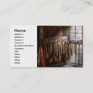 Carte De Visite Black Smith - Tirer des plaques et des marteaux