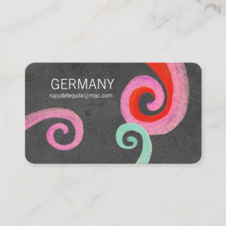 Carte de visite Black Swirls