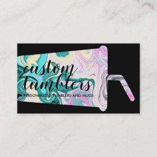 Carte De Visite Black Tumbler fabricant de tasse de voyage