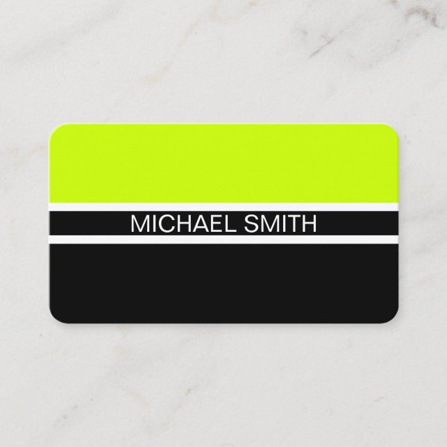 Carte De Visite Black Volt Professional Élégant moderne (Devant)