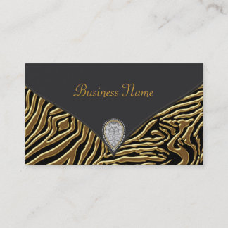 Carte de visite Black Zebra Gold Black Zebra