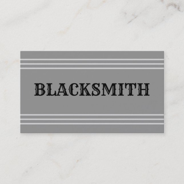Carte de visite Blacksmith (Devant)