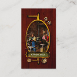 Carte De Visite Blacksmith - École de forgeron 1899