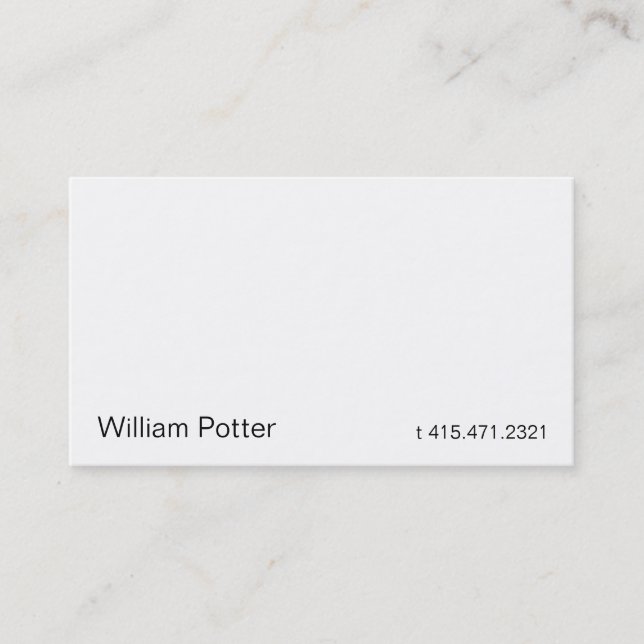 Carte De Visite Blanc 2m (Devant)