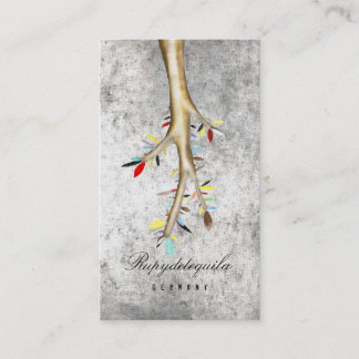 Carte de visite blanc de l'arbre
