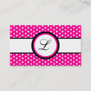 Carte de visite blanc de Polkadot Pokadot de 100