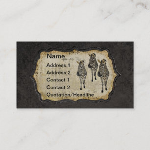 Carte de visite blanc d'or vintage/étiquettes de