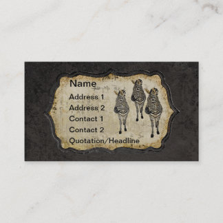 Carte de visite blanc d'or vintage/étiquettes de