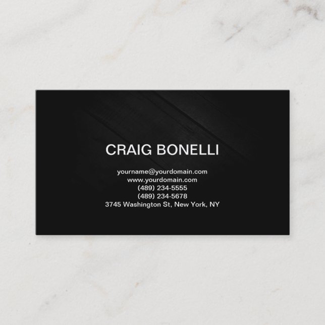 Carte de visite blanc gris clair clair (Devant)