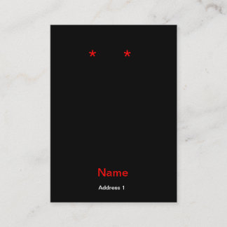 Carte De Visite Blanc indigène de boucle d'oreille de chevaux