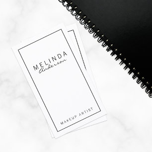 Carte De Visite Blanc moderne simple professionnel