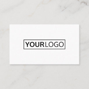 Carte De Visite Blanc professionnel ou tout logo personnalisé de c