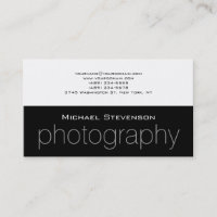 Carte de visite blanc rayé gris noir tendance