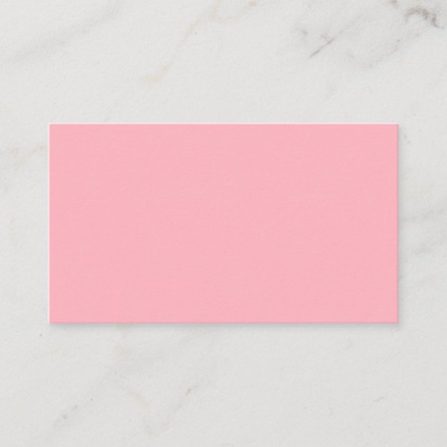Carte de visite blanc rose souple (Devant)
