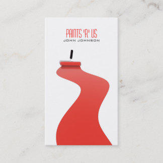 Carte de visite blanc rouge moderne de modèle de