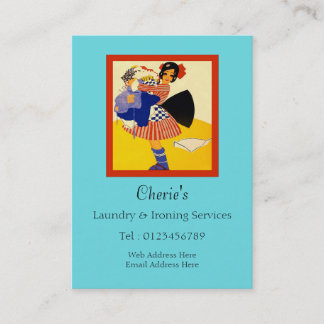 Carte De Visite Blanchisserie et services repassants