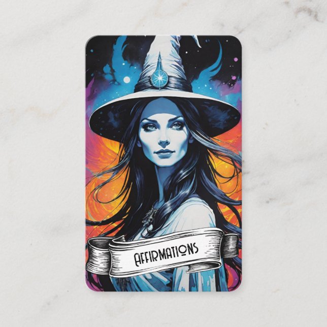 Carte De Visite Blank Affirmation Cards (Devant)