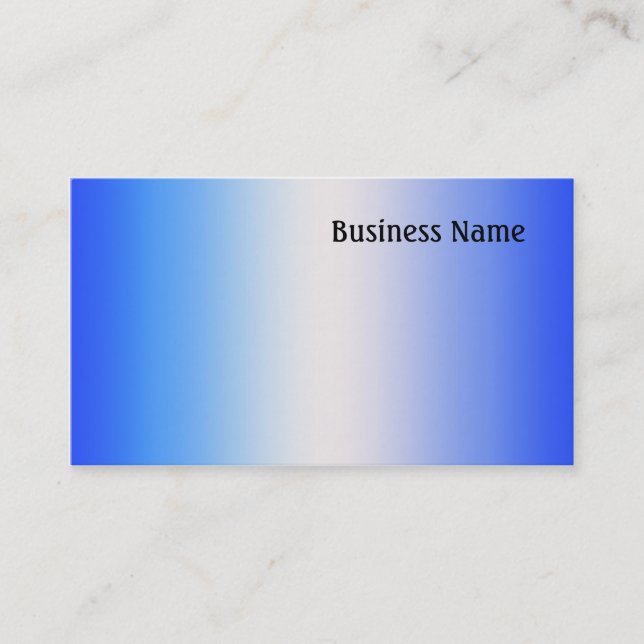 Carte De Visite Bleu (Devant)