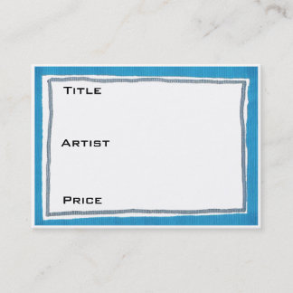 Carte De Visite Bleu