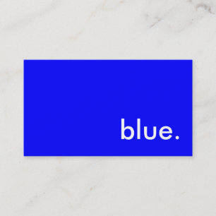 Carte De Visite bleu.