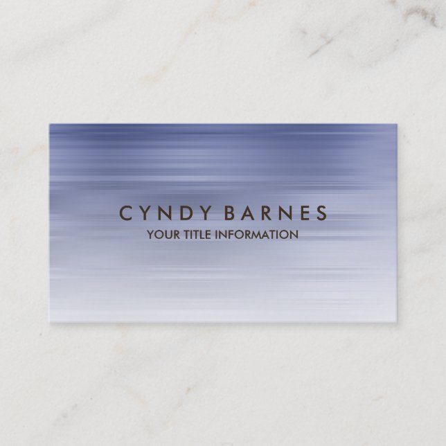 Carte de visite Bleu (Devant)