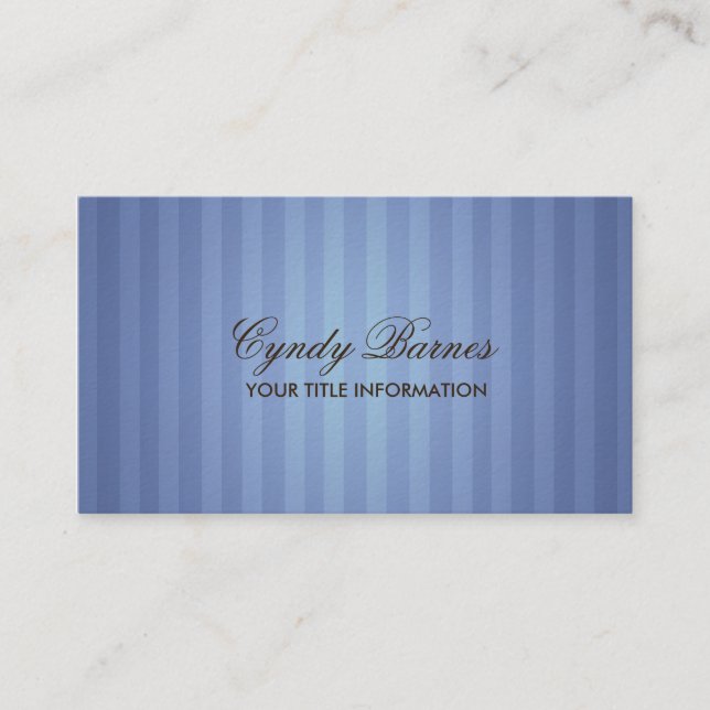 Carte de visite Bleu (Devant)