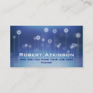 carte de visite bleu